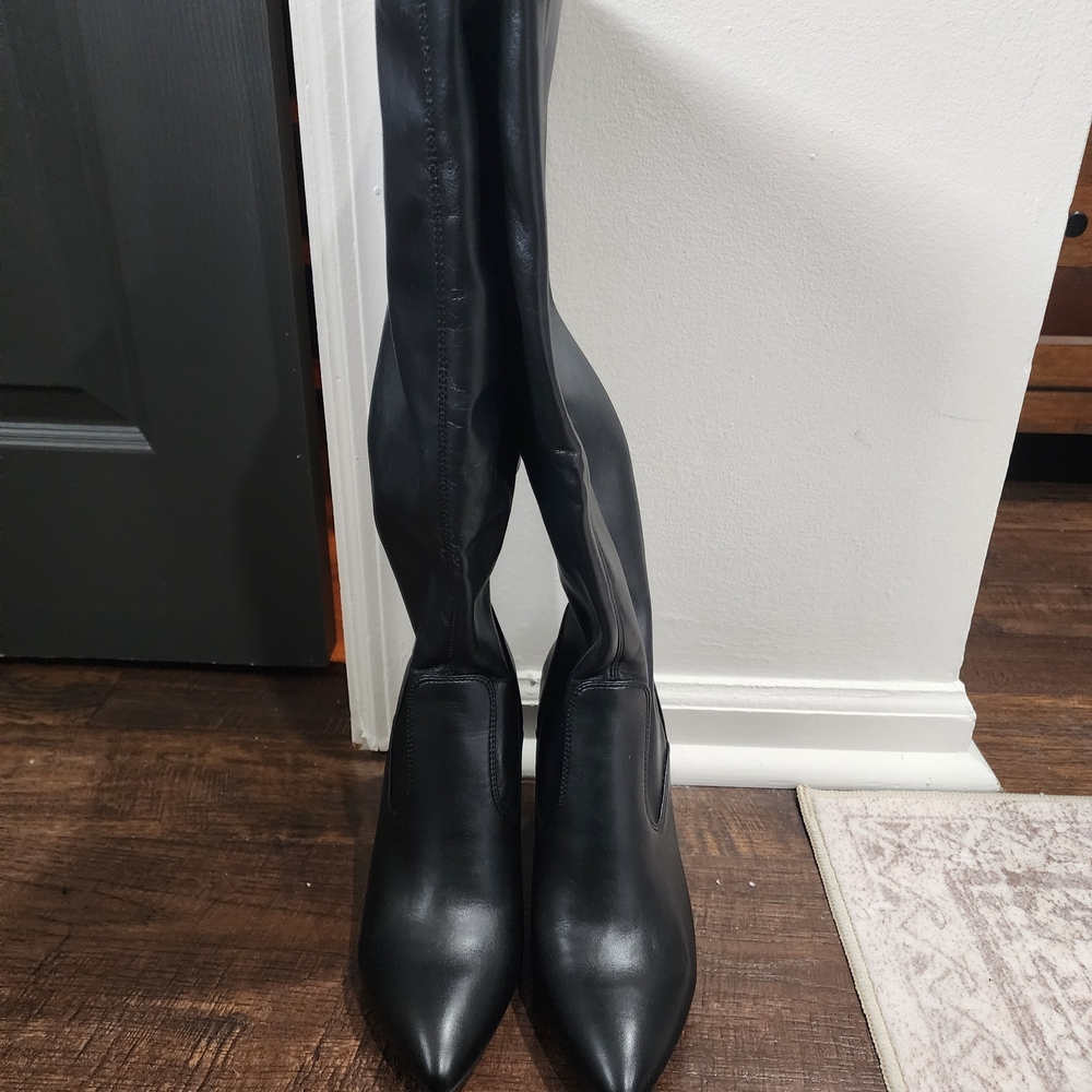 Franco Sarto Black Over the Knee Boots